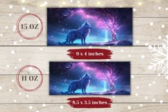 Winter Mug Sublimation Design, Winter Wolf Mug Sublimation Product Image 2