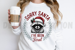 Sorry Santa I've Been Feral PNG Christmas PNG Design Product Image 2