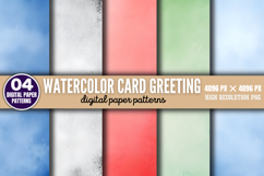 Watercolor Card Greeting Digital Paper Background Bundle PNG Product Image 3