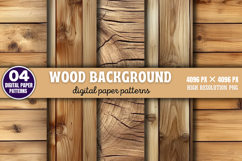 Wood Background Digital Paper PNG Product Image 1