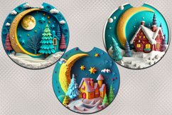 Car Stand | 7 car coasters designs - Winter Night, PNG Product Image 3