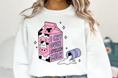 I cry over spilled milk Svg | Svg Cut File | Shirt Svg Product Image 1