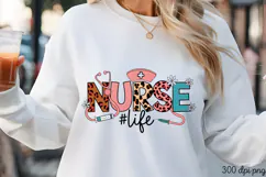 NURSE #Life PNG, Nurse Sublimation PNG Product Image 3