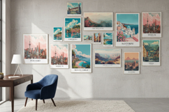 470 Retro Vintage Travel Wall Art Printable I TV Frame Product Image 2