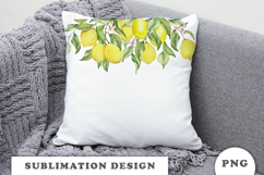 Watercolor Lemons Border png Product Image 2