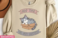 Nap Time Do Not Disturb PNG, Funny Animals Sublimation PNG Product Image 1