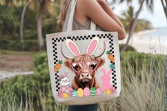 Happy Easter Bunny COW PNG Sublimation | Happy Easter Day PN Product Image 2