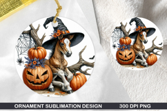 Horse Foal Stained Glass Ornament PNG, Digital Download File Product Image 1