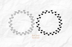 Heart frame svg, Hearts svg files for cricut, Mother's Day Product Image 2