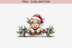 Christmas peeking character png design for T-shirts Product Image 2
