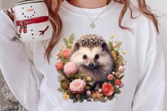 Cute Pink Christmas Animals Clipart Sublimation Product Image 2