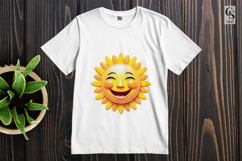 Smiling Sunshine Happy Face Clipart Sublimation PNG Product Image 2