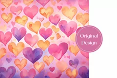 Cute Pink Tumbler Wrap Design, Valentine's Day Tumbler PNG Product Image 2