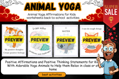 Animal Yoga Affirmations for Kids Educational posters Product Image 2