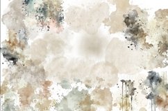 Vintage Watercolor Splashes Clipart Overlay Product Image 2