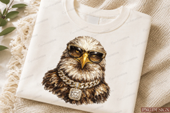 Luxury Eagle PNG Design | Gangster Eagle With Sunglasses Product Image 3