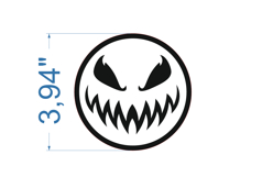 Halloween Coaster SVG laser cut file for Glowforge Product Image 2