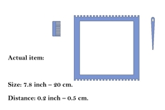 Square weaving loom 8 inch size digital file craft knitting Product Image 2