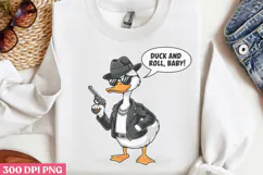 Duck and roll Baby PNG, Funny Duck Sublimation PNG Product Image 2