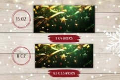Glitter Christmas Mug Wrap, Christmas Coffee Mug Design Product Image 2