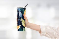 Abstract Shapes And Leaves Tumbler Wrap Sublimation Product Image 2