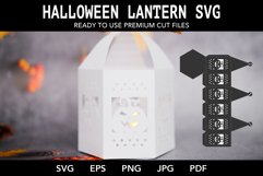 Halloween lantern SVG I Halloween luminaries paper cut SVG Product Image 2