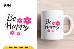Inspirational SVG - Be Happy Product Image 1