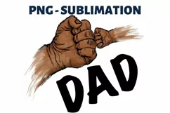 Sublimation Image | Father's Day Design | Adult Baby Fist Product Image 3