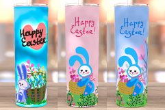 Easter Bundle Tumbler Sublimation. Skinny 20 oz Tumbler Wrap Product Image 2