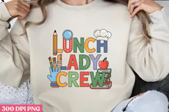 LUNCH LADY CREW PNG, Lunch Lady Sublimation PNG Product Image 1