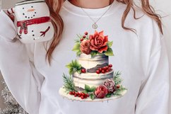 Christmas Cake Clipart, Christmas Cake Clipart Product Image 2