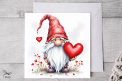Valentines gnomes digital paper Product Image 2
