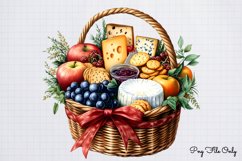 Christmas Baskets Clipart Bundle PNG Product Image 5