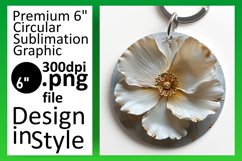 Beauty in Bloom: Sublimation Round Designs PNG Product Image 1