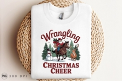 Santa Riding Horse Christmas Vector Sublimation PNG Product Image 3