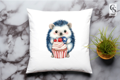 Cute Hedgehog Clipart PNG Product Image 2