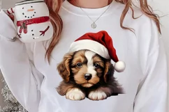 Christmas Peeking Dogs Clipart, Christmas PNG Product Image 2