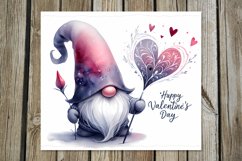 Valentine gnome | watercolor tumbler sublimation design Product Image 2
