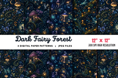 Dark Fairy Forest with Magic JPG Product Image 1
