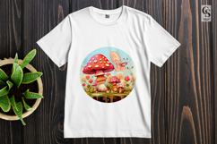 Red Mushroom Forest Clipart Sublimation PNG Product Image 2