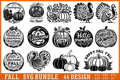Fall SVG Bundle, Pumpkin SVG, Thanksgiving SVG, Autumn SVG Product Image 2