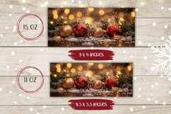 Christmas Lights Mug Wrap, Winter Coffee Mug Design Product Image 2