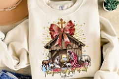 Christian Christmas Sublimation, Jesus Christmas Png Product Image 2