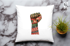 African Kente Wreath Frame Clipart Sublimation PNG Product Image 3