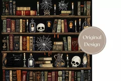 Embroidery Halloween Tumbler Wrap, Gothic Tumbler, Skull PNG Product Image 2