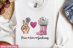 Peace, love gardening PNG, Gardening Sublimati Product Image 3
