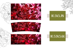 Dark Pink Tumbler Template, Love 40 Oz Tumbler Design Product Image 2