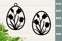 Easter Eggs SVG Design|Easter Hanger Laser cut, Cricut Product Image 2