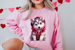 Cute Valentine Dog Clipart, Valentines Day Dog Clipart Product Image 2