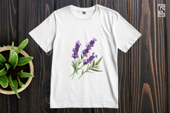 Lavender Flower Clipart Sublimation PNG Product Image 2